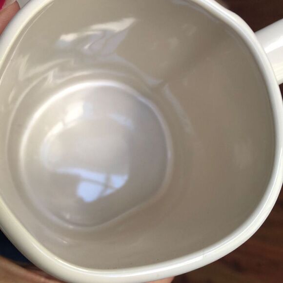 Rae Dunn Reindeer slushy large coffee mug missing top - Picture 3 of 6